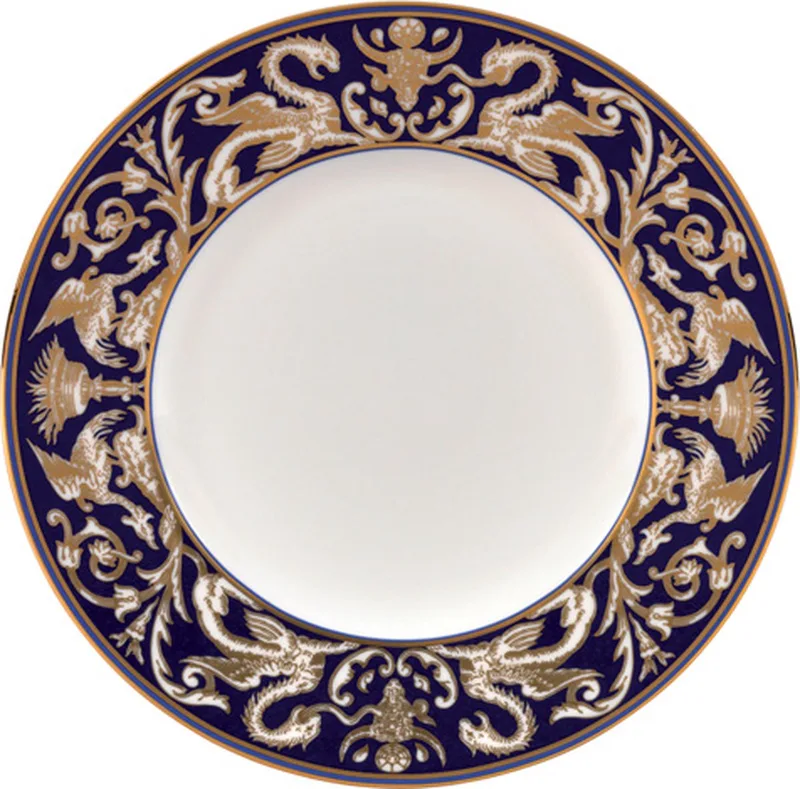 Ontbijtbord Florentine Renaissance Gold ø 23 cm de Wedgwood en Bleu – photo produit