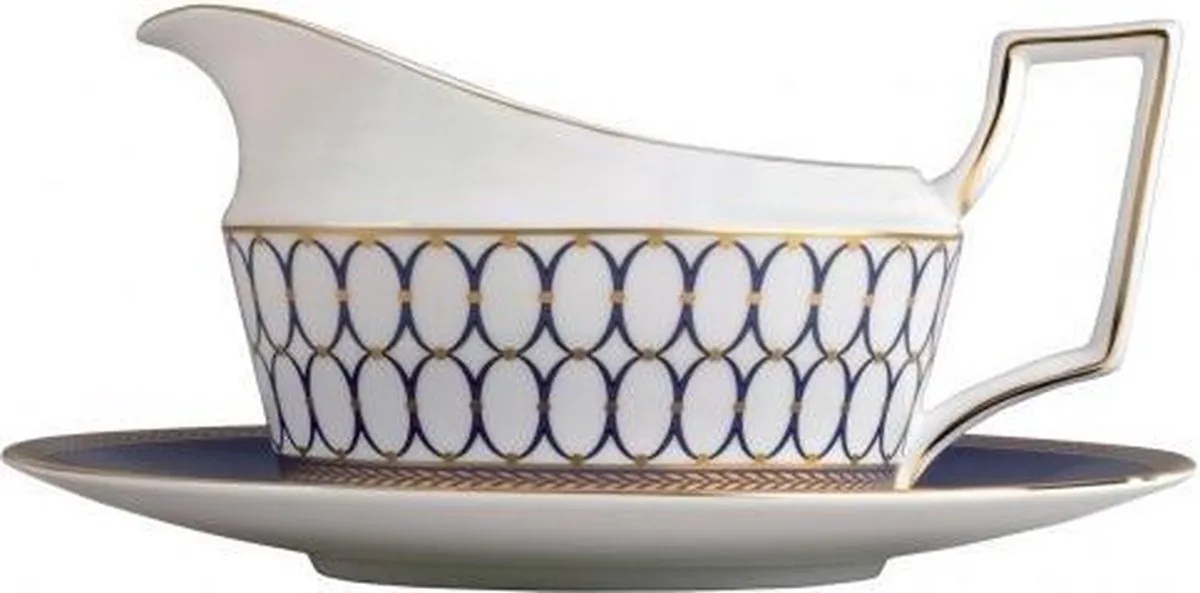 Sauciere Renaissance Gold de Wedgwood en Bleu, Or – photo produit
