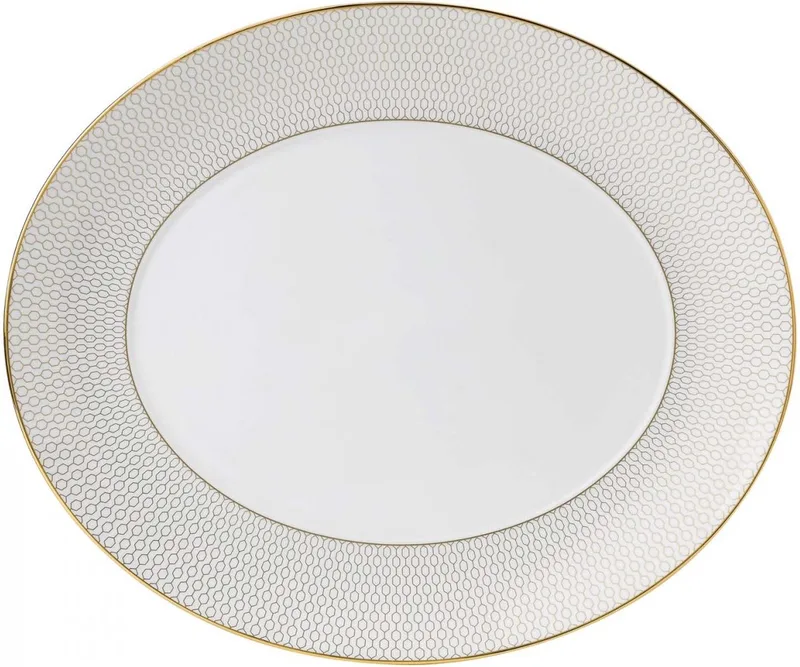 Serveerschaal Arris ø 33 cm van Wedgwood in Wit – productfoto