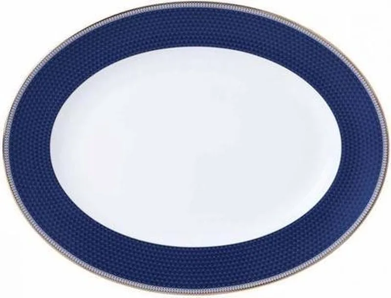 Serveerschaal Hibiscus ø 35 cm de Wedgwood en Bleu – photo produit