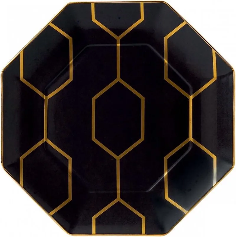 Serveerschaal Hoekig Arris ø 33 cm de Wedgwood en Noir – photo produit