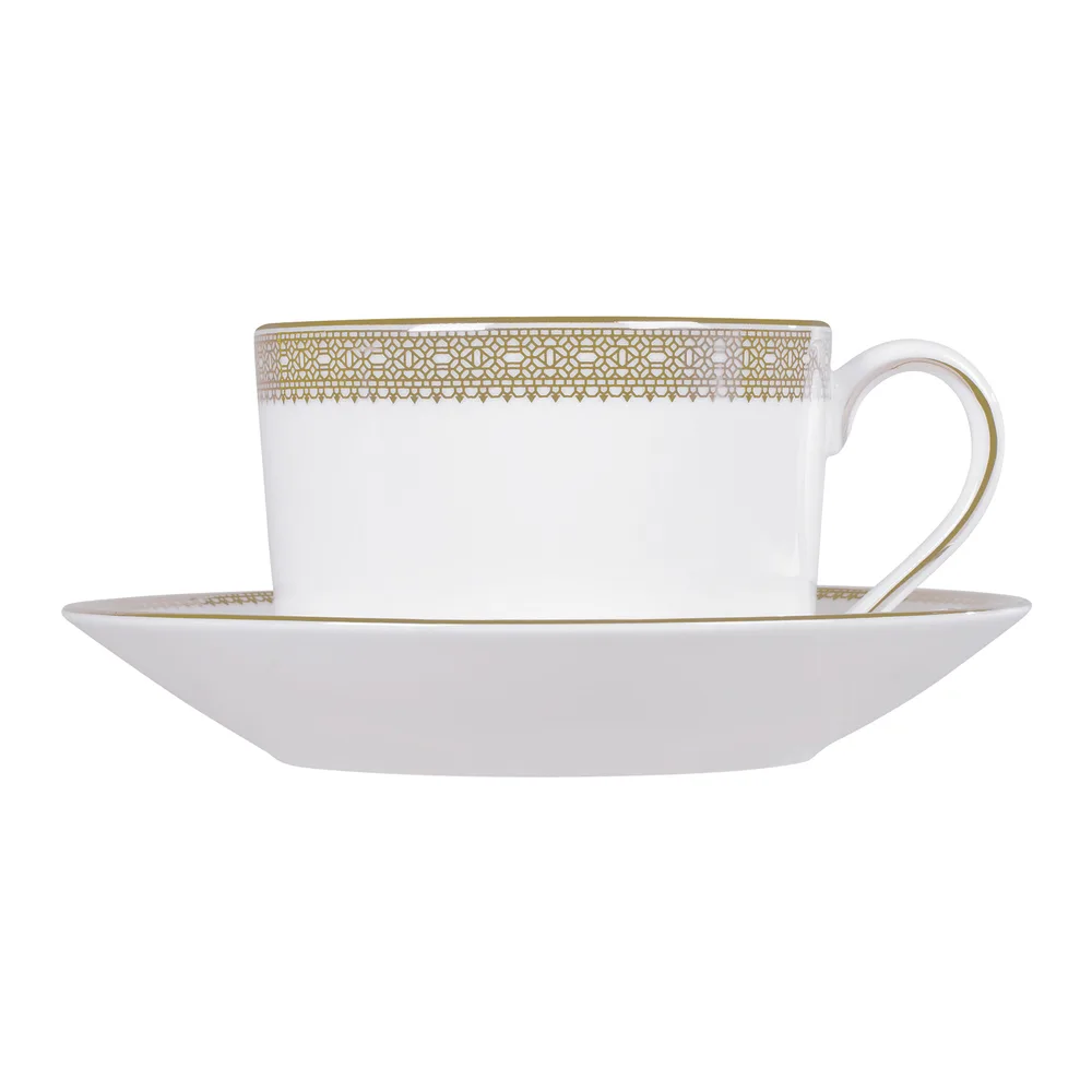Vera Wang Lace Gold - Theekop&schotel 0,15l van Wedgwood – productfoto