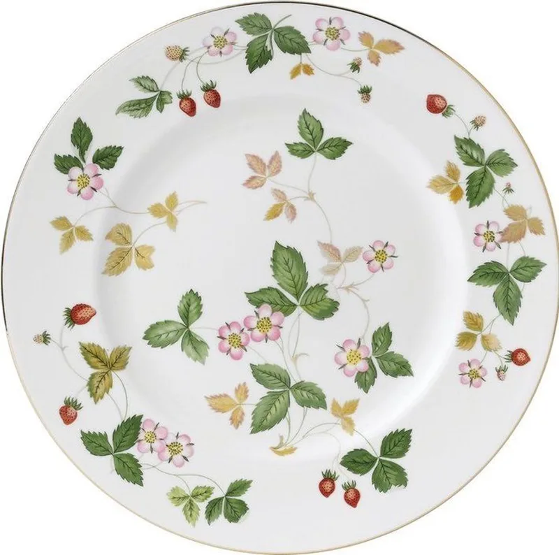 Wild Strawberry Dinerbord 27 cm ( zonder goudrandje ) fra Wedgwood i Wi – produktbillede
