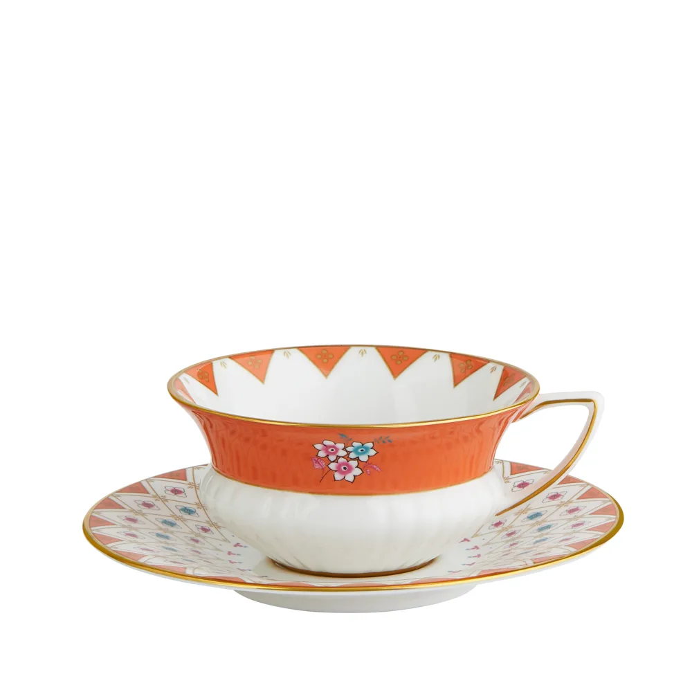 Wonderlust - Theekop&schotel Peony Diamond från Wedgwood – produktbild