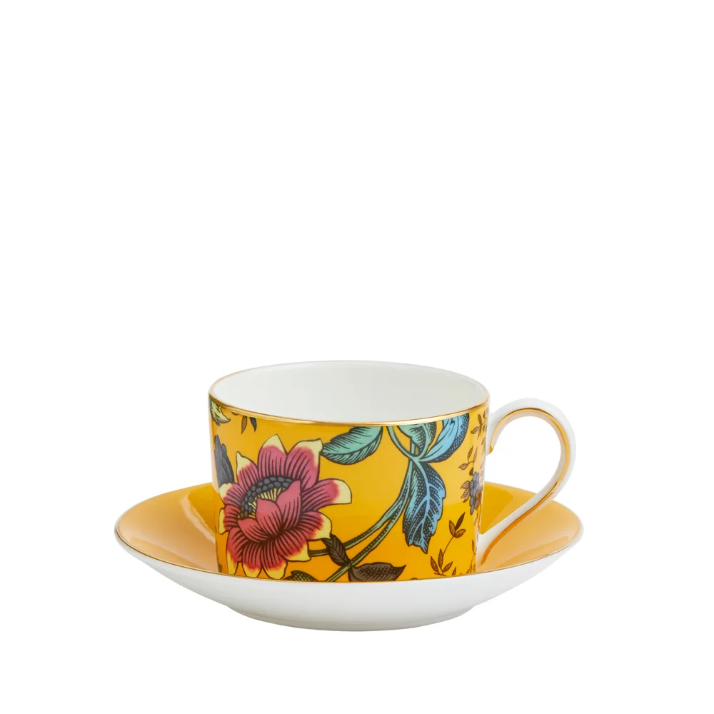 Wonderlust - Theekop&schotel Yellow Tonquin fra Wedgwood – produktbillede