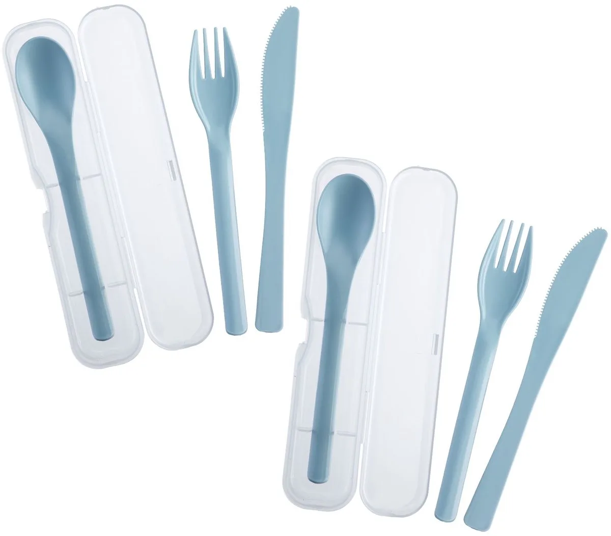 2 besteksets, elk 3-delig, - 535322EB van Westmark in Blauw – productfoto
