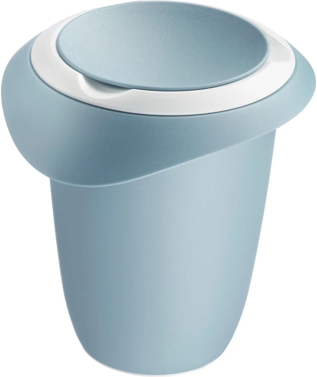 Beslagkom met tweedelige deksel, 1 l, met schenktuit, kunststof, wit/blauw, 3151227B van Westmark in Blauw, Wit – productfoto