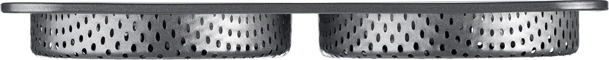 Burger Bun Bakvorm, voor 4 burgerbroodjes, Ø 12 cm elk, staal, antiaanbakbedekt, groot, antraciet, 32702260 van Westmark in Grijs – productfoto