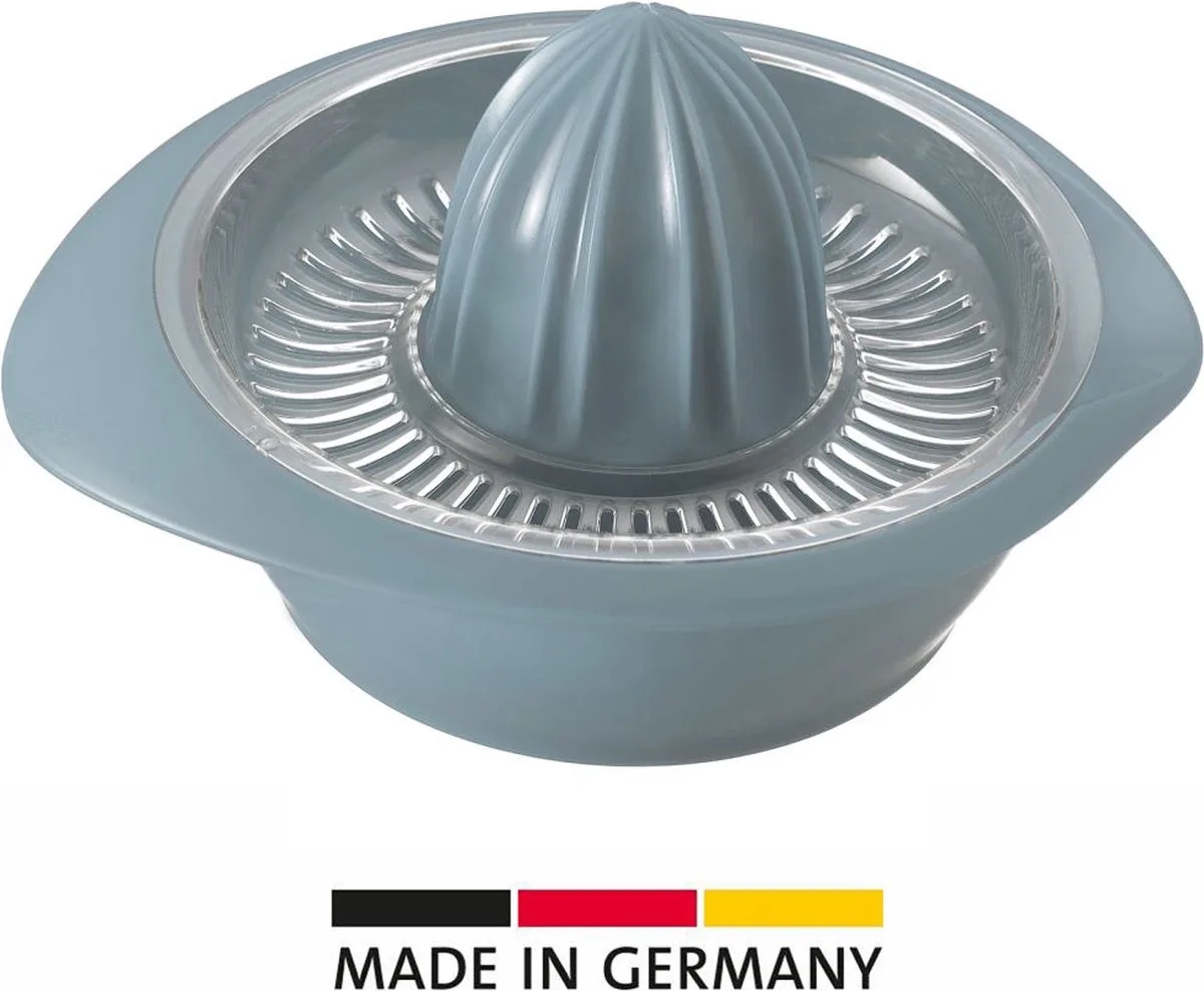 Citruspers met sapreservoir, diameter: 18,7 cm, inhoud: 350 ml, kunststof, Limetta, 3091227B von Westmark in Blau – Produktfoto