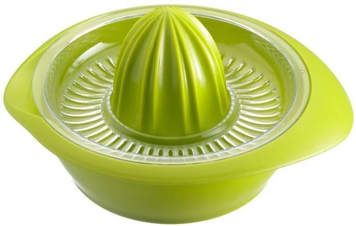 Citruspers met sapreservoir, diameter: 18,7 cm, inhoud: 350 ml, kunststof, Limetta, appelgroen, 3091227A de Westmark en Vert – photo produit