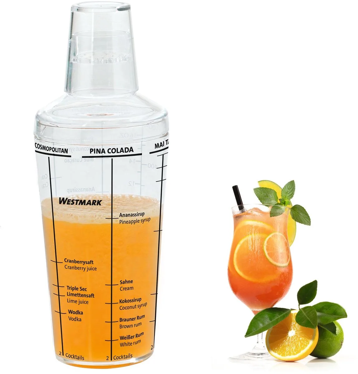Cocktail Shaker van Westmark in Transparant – productfoto