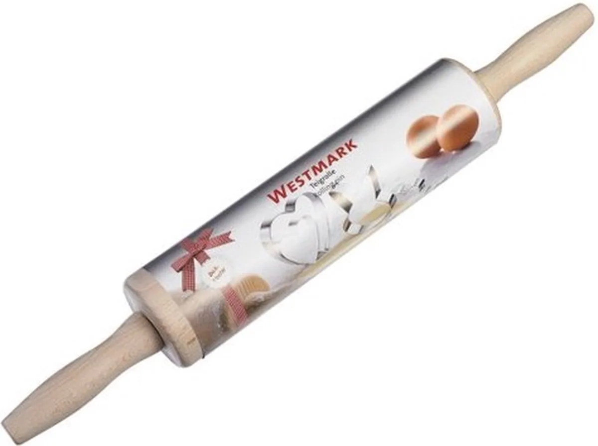 Deegroller, beukenhout, lengte: 46 cm, hout, Woody, 30012270 van Westmark in Lichtbruin – productfoto
