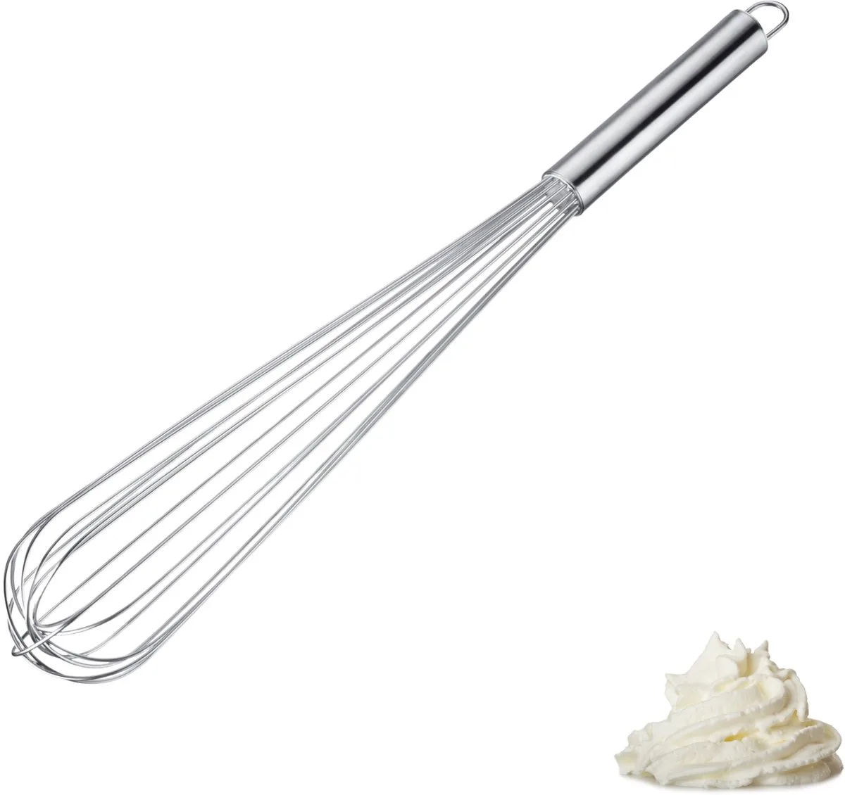 garde Pro – Stabiele garde van roestvrij staal voor eieren, deeg en sauzen – Praktische garde om op te kloppen, te roeren en te mengen – Zilver, 48 cm de Westmark – photo produit