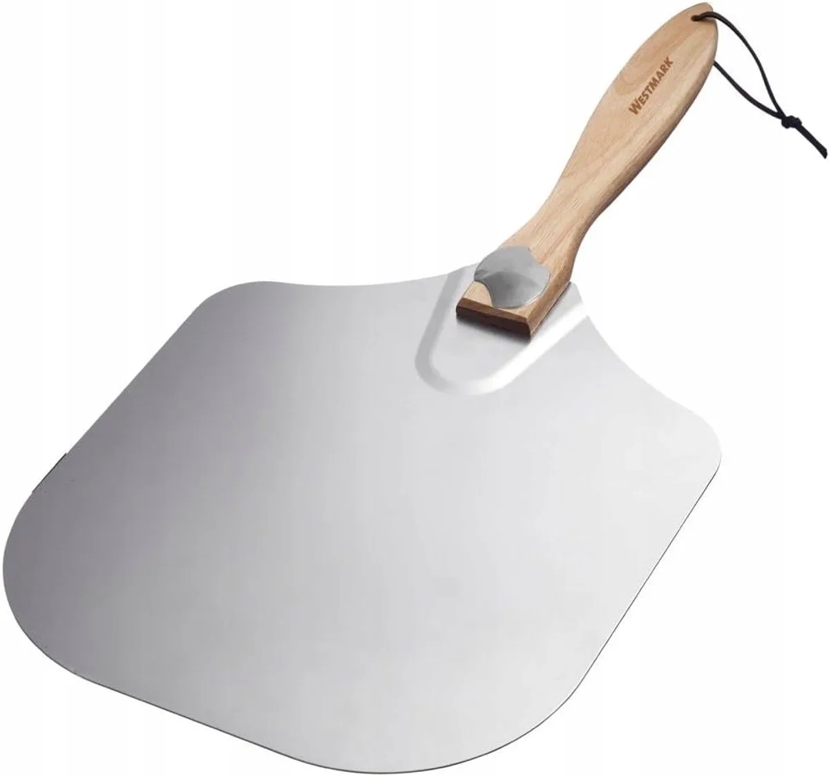 Hoogwaardige pizzaschep met houten handvat voor pizza tarte flambée en brood - oven en grill - aluminium hout. van Westmark in A – productfoto