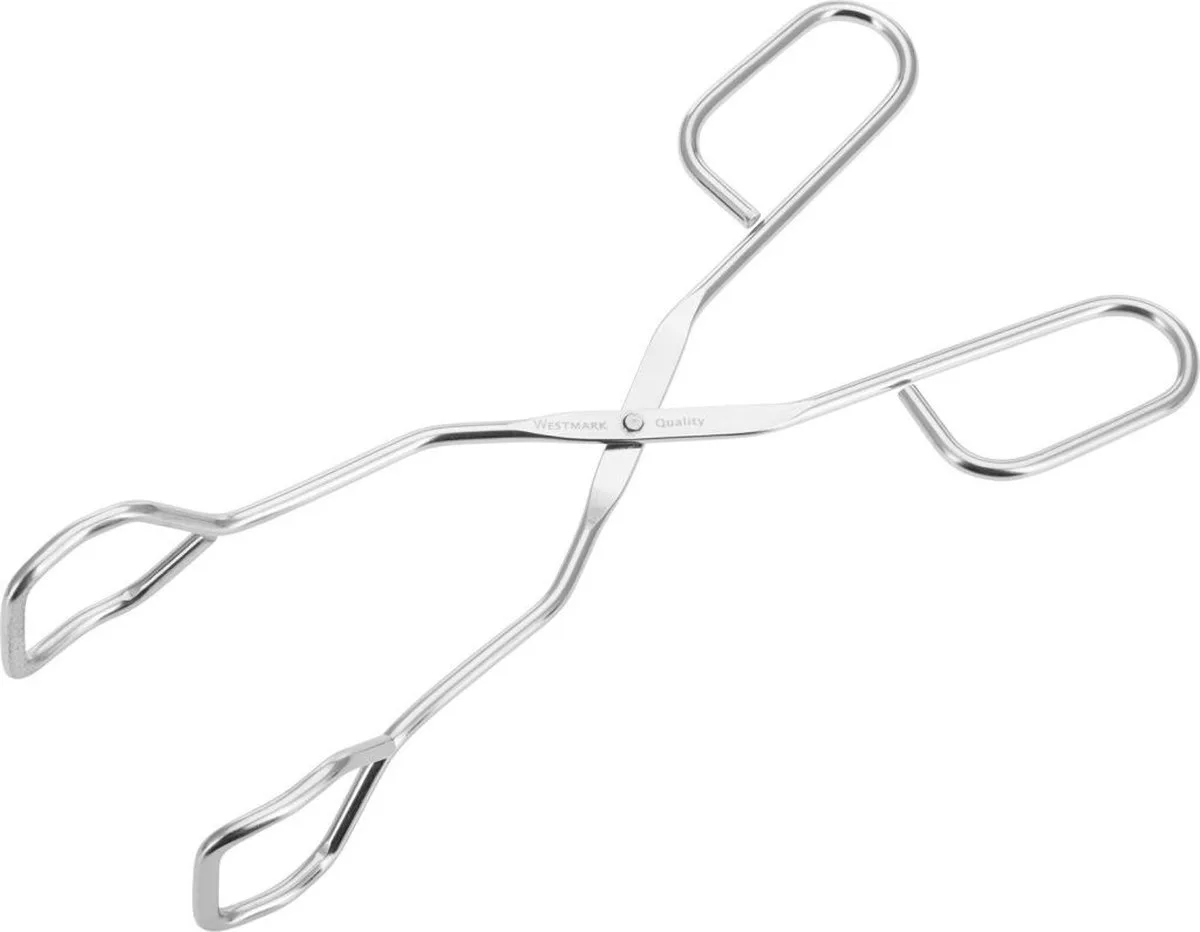 Keuken- en serveertang, grilltang, roestvrij staal, lengte: 21,5 cm, 12702270 fra Westmark i Sølv – produktbillede