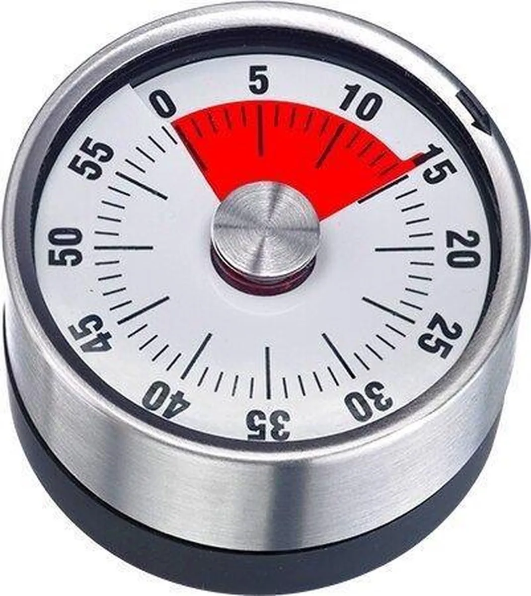 Kookwekker, mechanisch, magnetisch, 1-60 minuten, roestvrij staal/kunststof, antraciet/zilver, 10902260 van Westmark in Zilver – productfoto