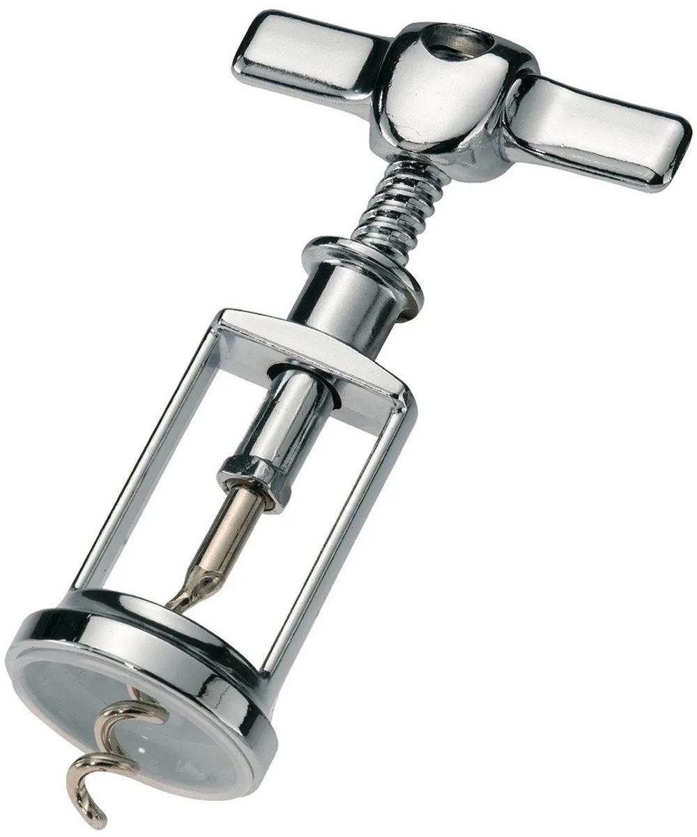 Kurkentrekker met kap, spiraal met kern, staal, verchroomd, 60182270 van Westmark in Zilver – productfoto