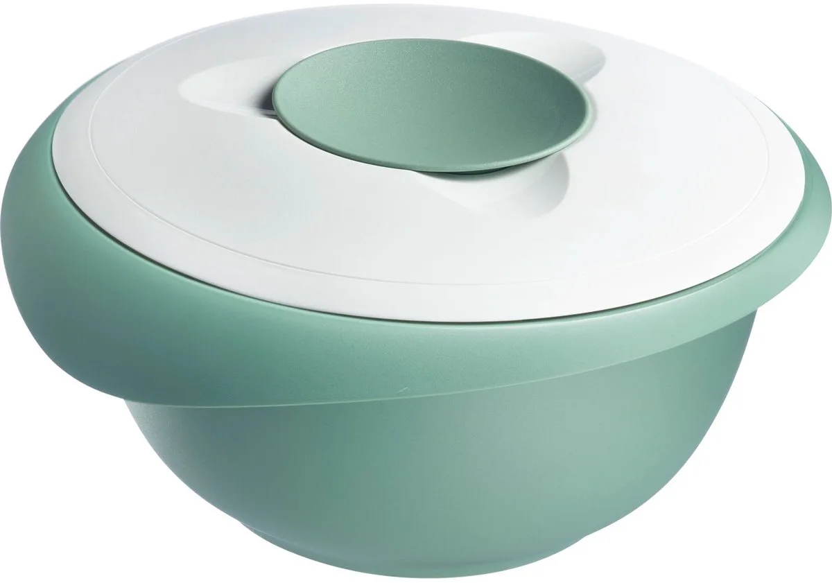 Mengkom met tweedelige deksel, 2,5 l, met schenktuit, kunststof, wit/mint groen, 3153227M van Westmark in Wit, Groen – productfoto