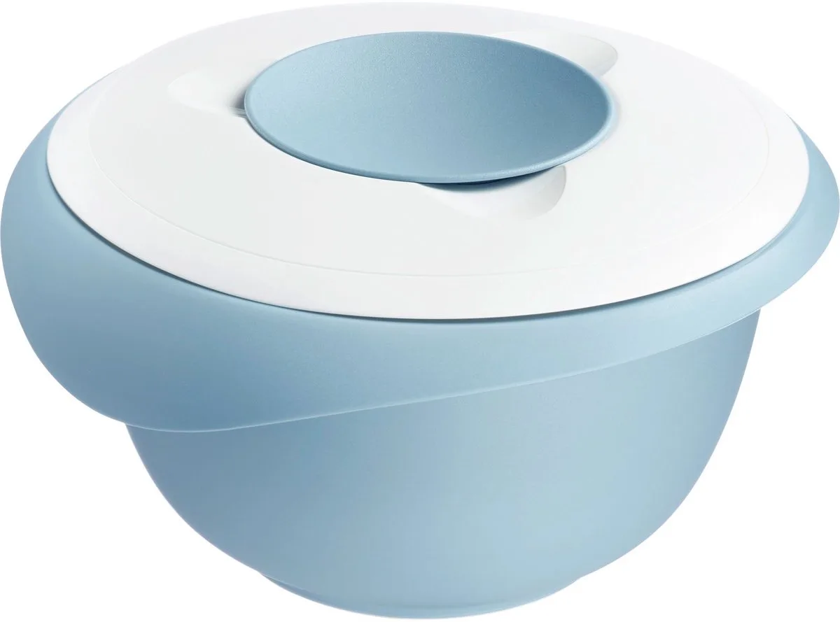 Mengkom met tweedelige deksel, 2,5 l, met schenktuit, kunststof, wit/blauw, 3153227B van Westmark in Wit, Blauw – productfoto