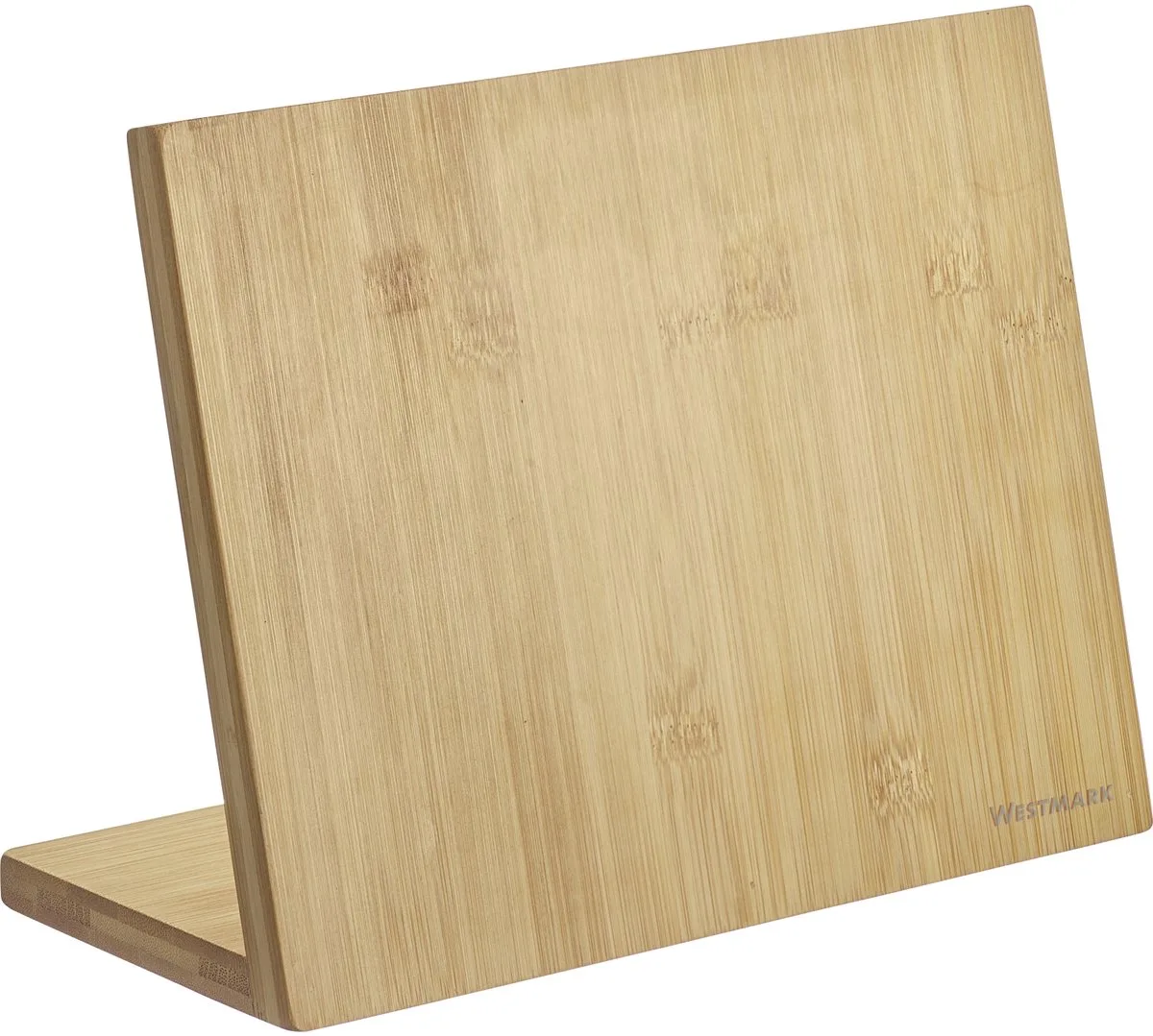 Messenblok – houten messenhouder met een magnetische kern, stabiele houder voor keukenmessen, gemakkelijk schoon te maken magnetisch messenblok – bamboe van Westmark in Beige – productfoto
