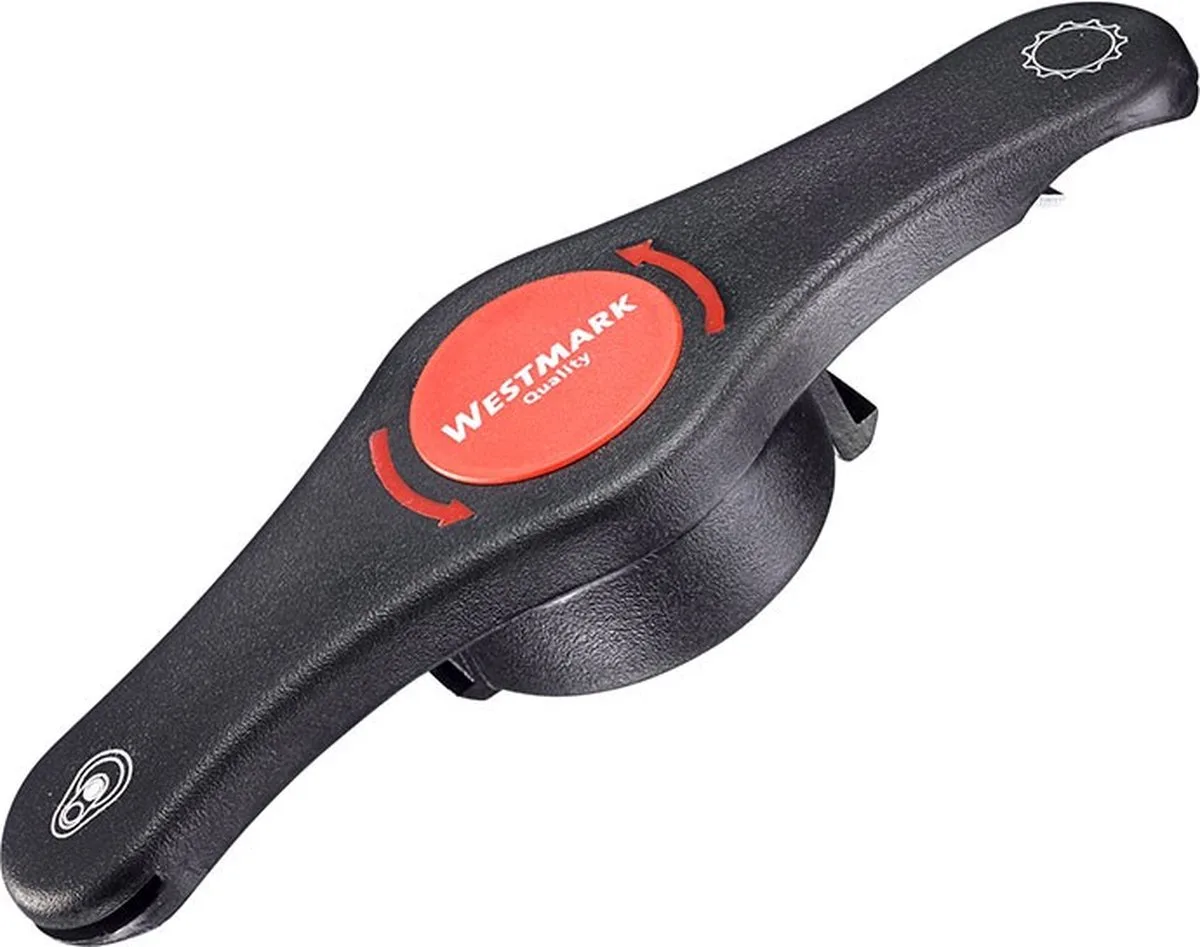 Multifunctionele flesopener, voor flessen/blikjes/weckpotten, lengte: 14,7 cm, Propeller 4 in 1, antraciet/rood, 10512270 van Westmark in Antraciet – productfoto
