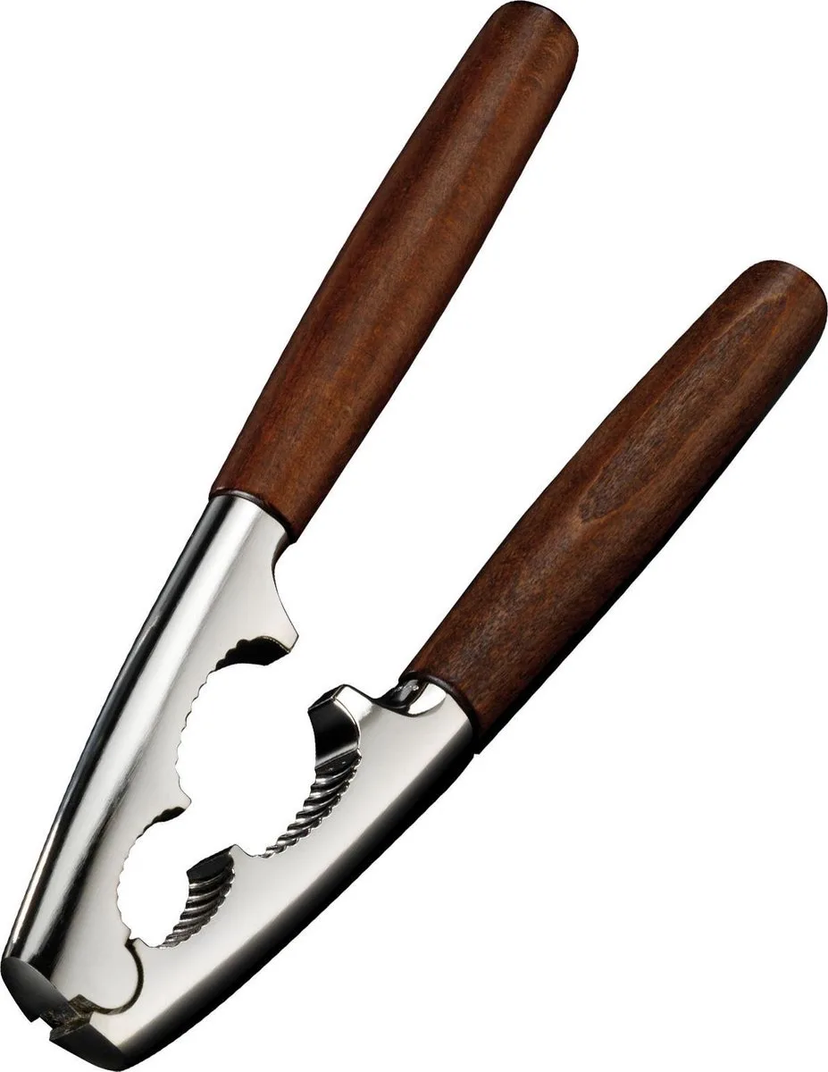 Notenkraker, Monopol Edition, met houten handgrepen, lengte: 18,1 cm, gegoten zink, Estetico, zilver/bruin, 16803360 van Westmark in Zilver – Bruin – productfoto