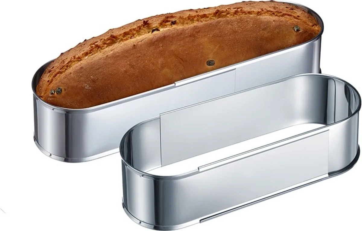 Ovale bakvorm, uitschuifbaar, roestvrij staal, 31352260 van Westmark in Zilver – productfoto