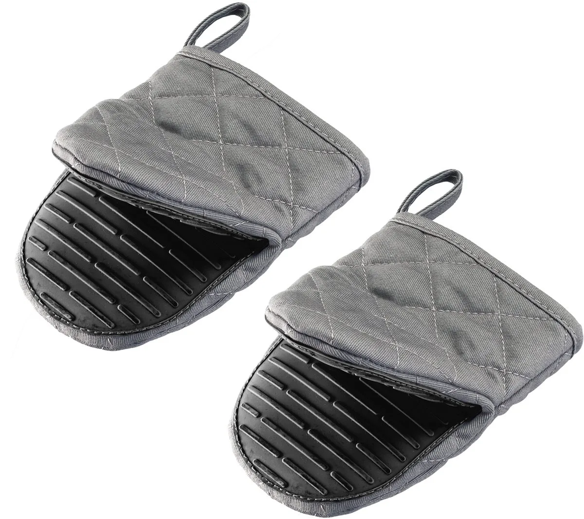 Ovenwanten Mini – Kleine ovenwanten voor veilig werken aan het fornuis en de oven, keukenwanten met hittebestendigheid tot 250 °C – 2 stuks, 15522270 van Westmark in Antraciet – productfoto