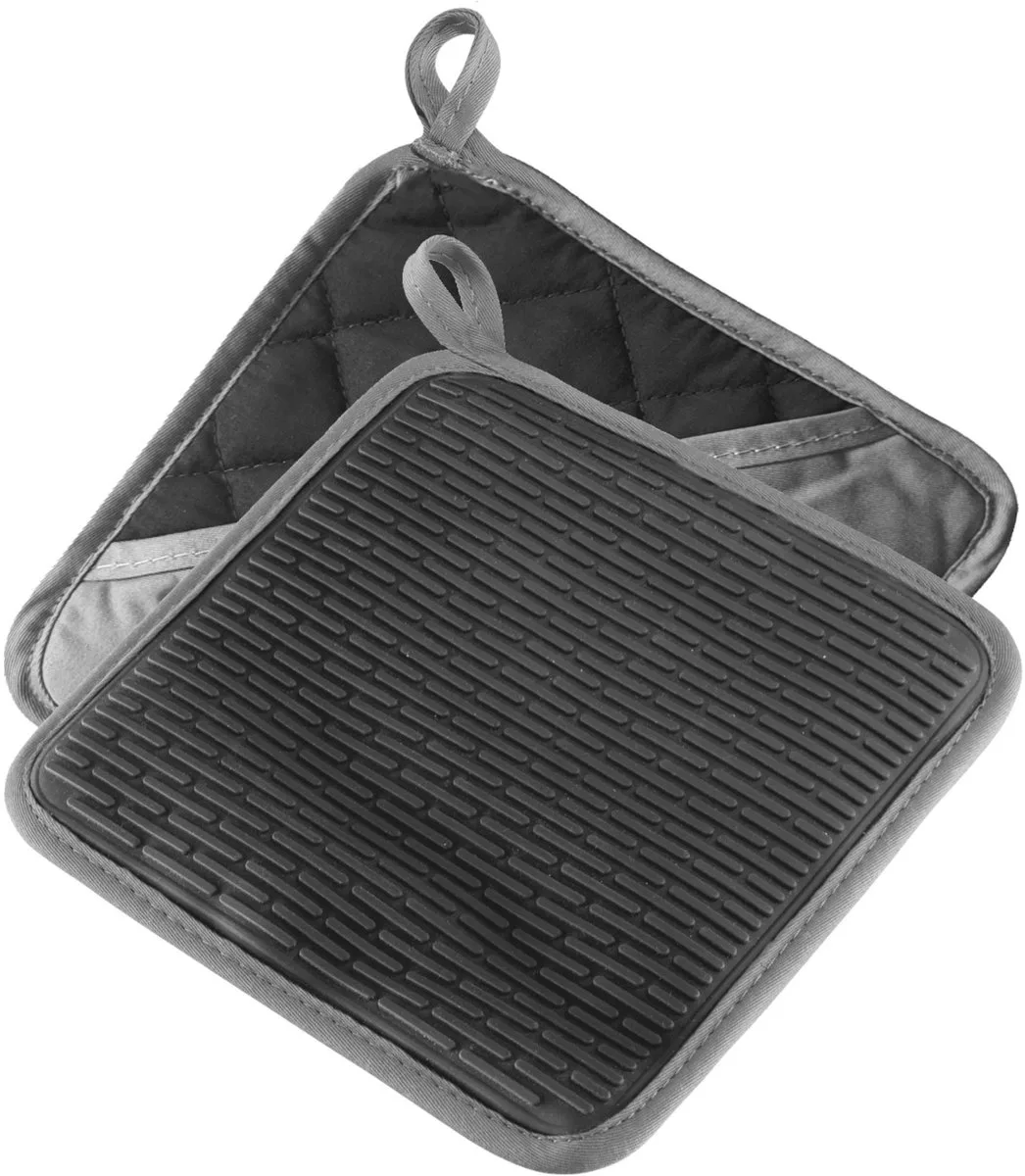 pannenlappen – Handige pannenlappen voor veilig werken aan het fornuis en de oven, keukenhandschoenen met hittebestendigheid tot 250 °C – Grijs/antraciet van Westmark in Antraciet – productfoto
