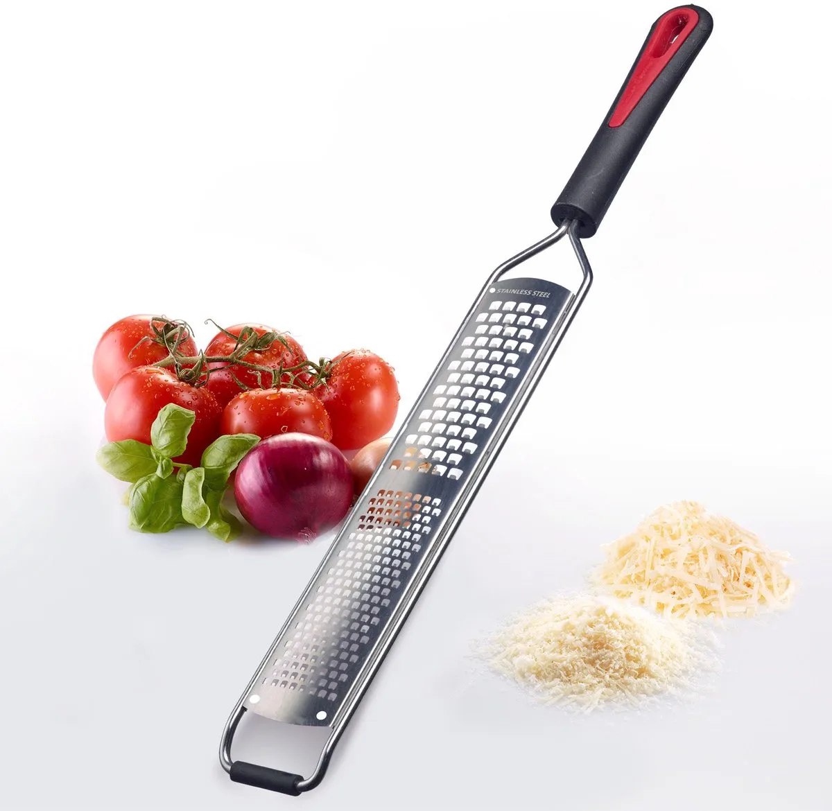 Rasp, Grof + Fijn, Uitzonderlijk Scherpe Messen, Incl. Mesbeschermer, Kunststof/Roestvrij Staal, Gallant Pro, Zwart/Rood/Zilver, 29712270 van Westmark in Rood – productfoto