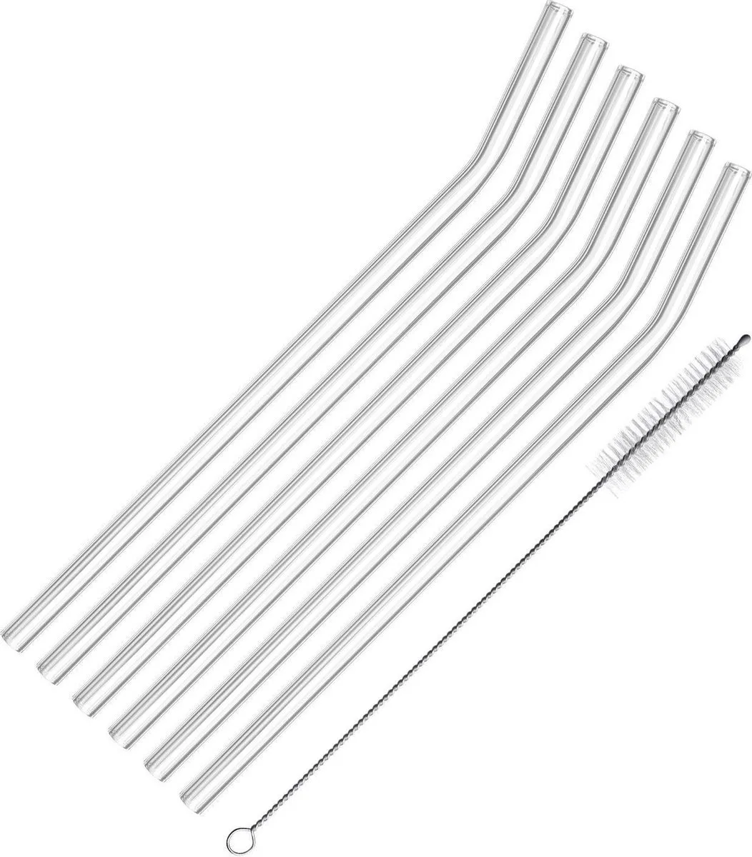 Rietjes - Gebogen Glas - 6 stuks, 62642260 de Westmark en Transparent – photo produit