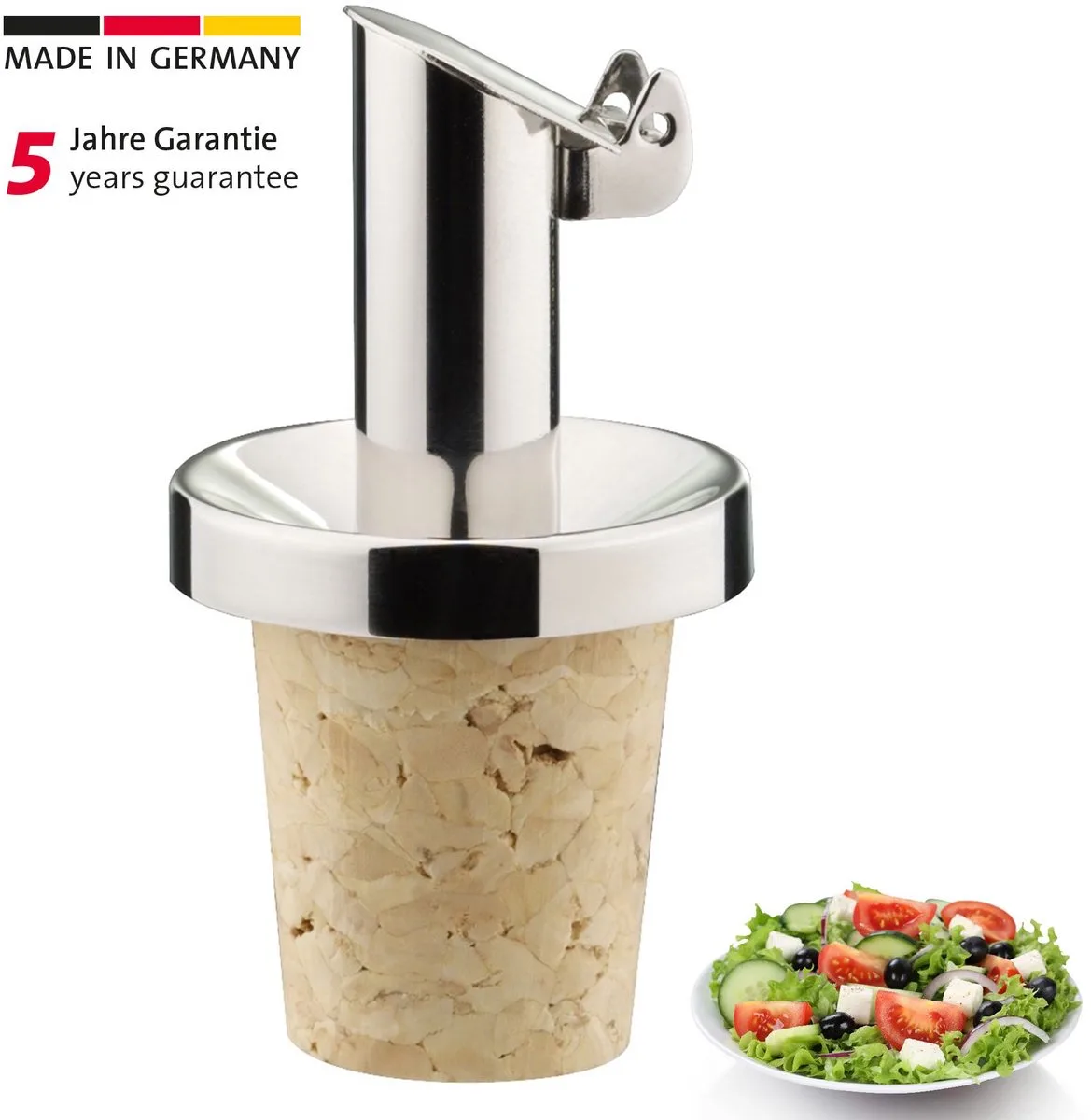 schenktuit »Inox Oil Special«, natuurkurk, metalen kleppen, 47802180 van Westmark in Zilver – productfoto