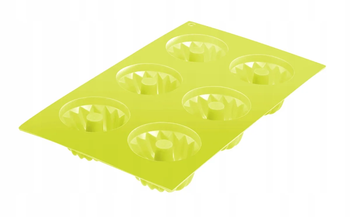 Siliconen Muffinvorm voor 6 Cupcakes - Groen van Westmark – productfoto