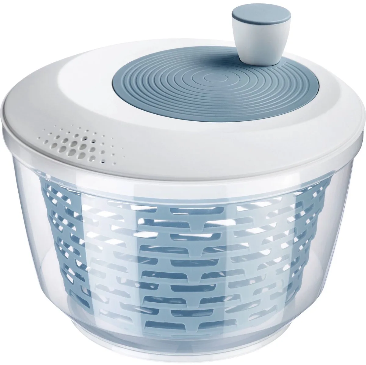 Slacentrifuge, inhoud: 4,4 l, ø 23,5 cm, kunststof, BPA-vrij, Spinderella, doorzichtig/wit/blauw, 2430226B van Westmark in Blauw – productfoto