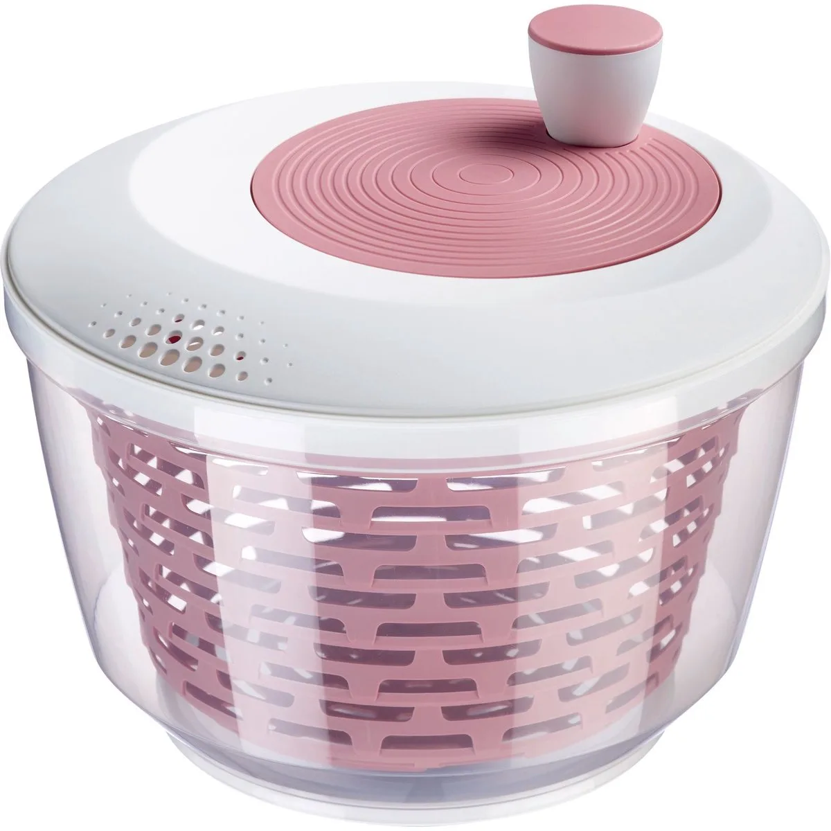 Slacentrifuge, inhoud: 4,4 l, ø 23,5 cm, kunststof, BPA-vrij, Spinderella, doorzichtig/wit/roze, 2430226P by Westmark in Pink – product photo