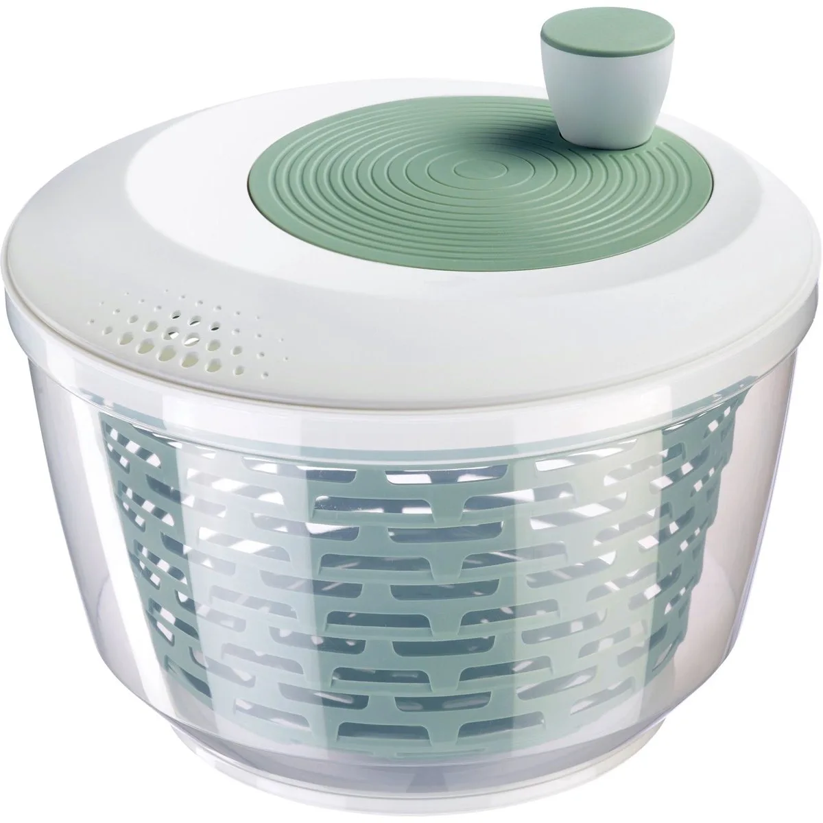 slacentrifuge, inhoud: 4,4 liter, ø 23,5 cm, kunststof, BPA-vrij, spinderella, kleur: transparant/wit/mintgroen, 2430226M by Westmark in Green – product photo