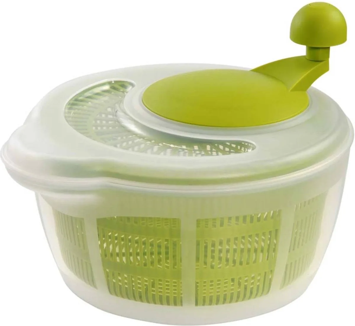 Slacentrifuge, inhoud: 5 l, ø 26 cm, kunststof, BPA-vrij, Fortuna, kleur: doorzichtig/groen, 2432224A by Westmark in Green – product photo