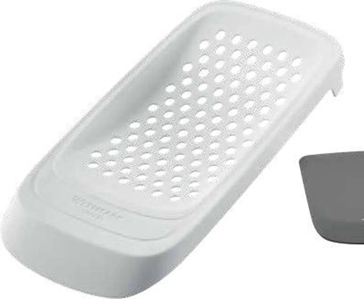 Spätzlerasp met flexibele deegschraper, kunststof, wit/grijs, Spatzl, 61132270 van Westmark in Wit – productfoto