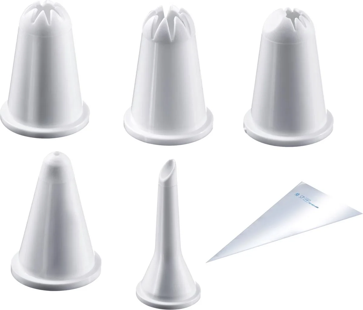 Spuitzak 30cm Wegwerp 10 St + 5 Spuitjes Easy 15 Dlg Westmark 3101 fra Westmark i Hvid – produktbillede