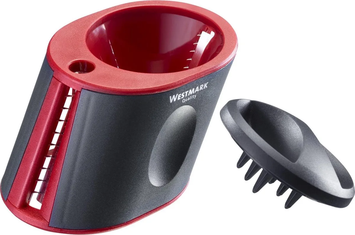 Triolo Groentesnijder 18,8 x 6,8 x 9,3 cm - Kunststof - RVS från Westmark i Zwart – rood – produktbild