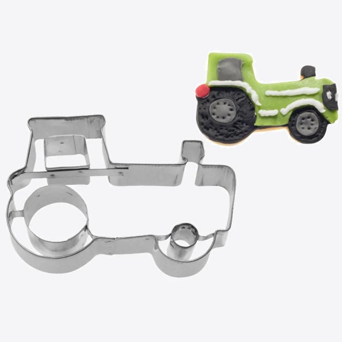 uitsteekvorm uit rvs 2D tractor 8.1x5.4x2.2cm fra Westmark i Zilvergrijs – produktbillede