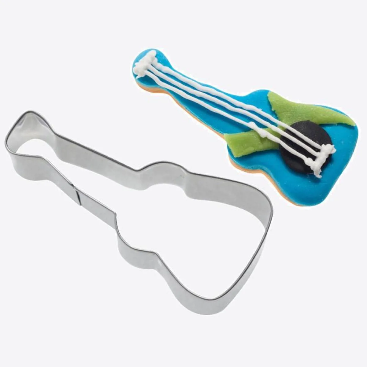 uitsteekvorm uit rvs gitaar 8.1x3.5x2.2cm van Westmark in Zilvergrijs – productfoto