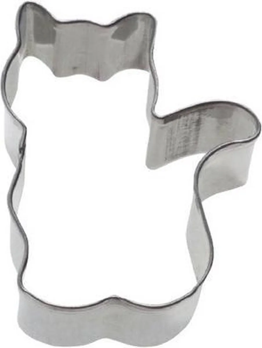 uitsteekvorm uit rvs kat 5x4x2.2cm de Westmark en Zilvergrijs – photo produit