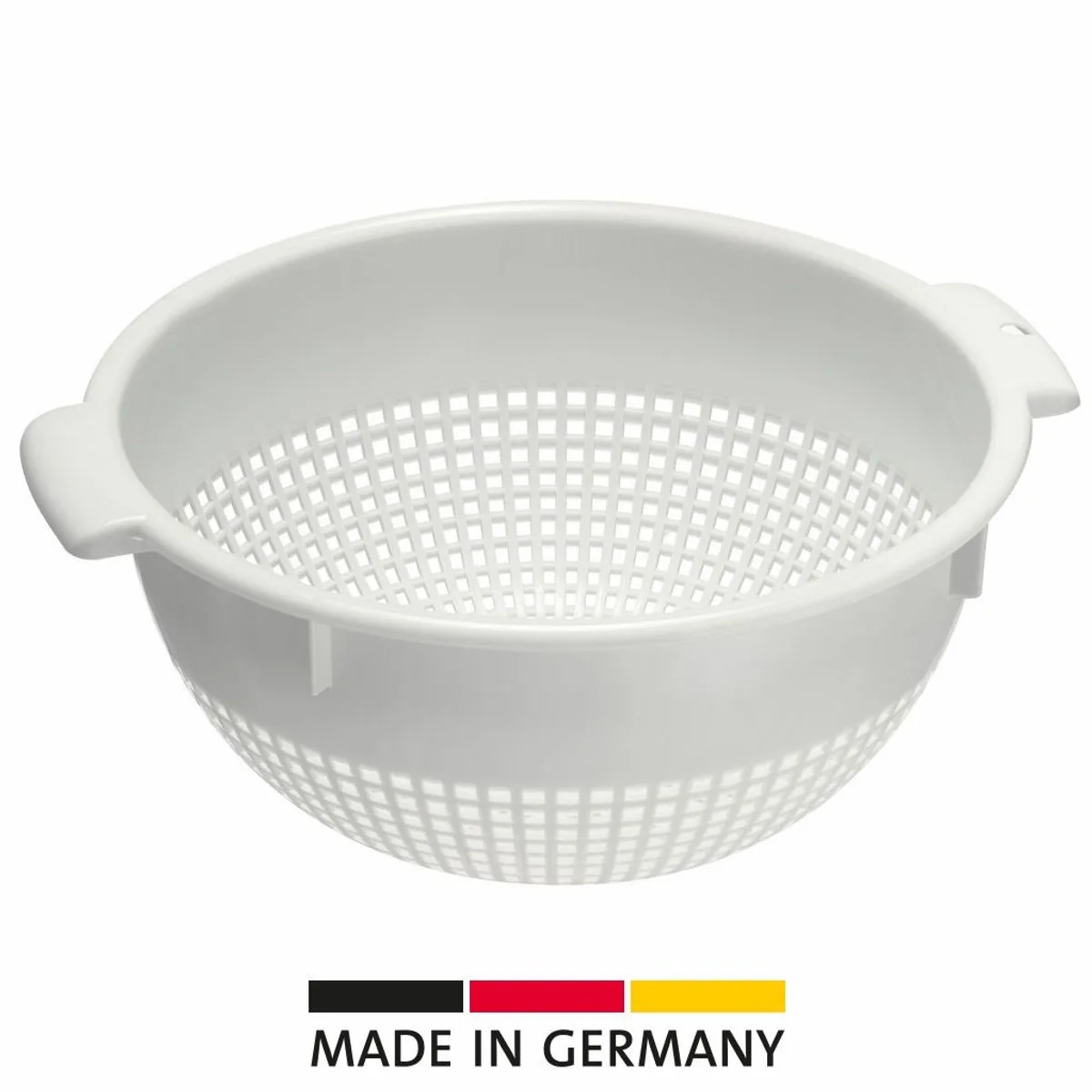 Vergiet/Zeef, met verzonken handgrepen en inkepingen, kunststof, BPA-vrij, kleur: 21262211 by Westmark in White – product photo