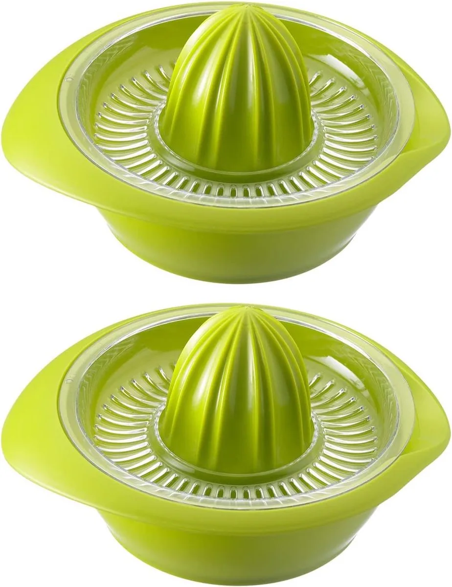 Westmark 2 citruspersen met sapreservoir, diameter: 18,7 cm, inhoud: 350 ml, kunststof, Limetta, 309122EA van Westmark in Appelgroen – productfoto
