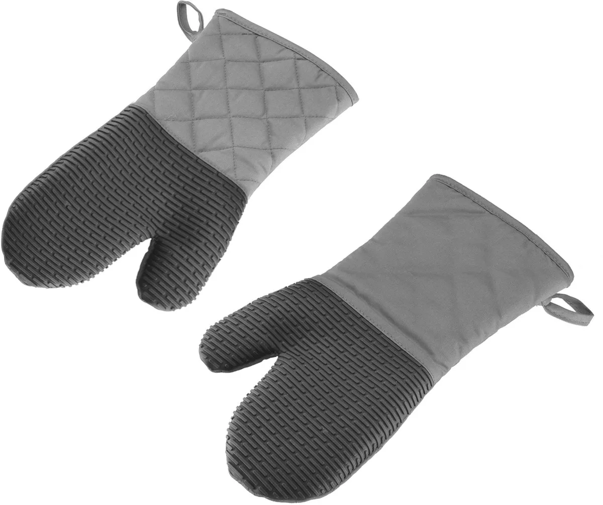 Westmark 2 ovenwanten met siliconen handgrepen voor een betere grip, 15502270 van Westmark in Zwart – productfoto