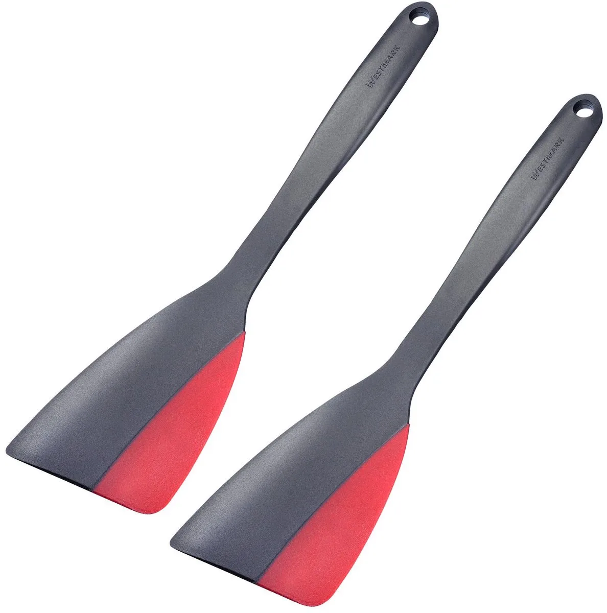 Westmark 2 Spatel/schraper met siliconen rand, lengte: 31 cm, kunststof/siliconen, flexi, zwart/rood, 157022E3 by Westmark in Black – product photo