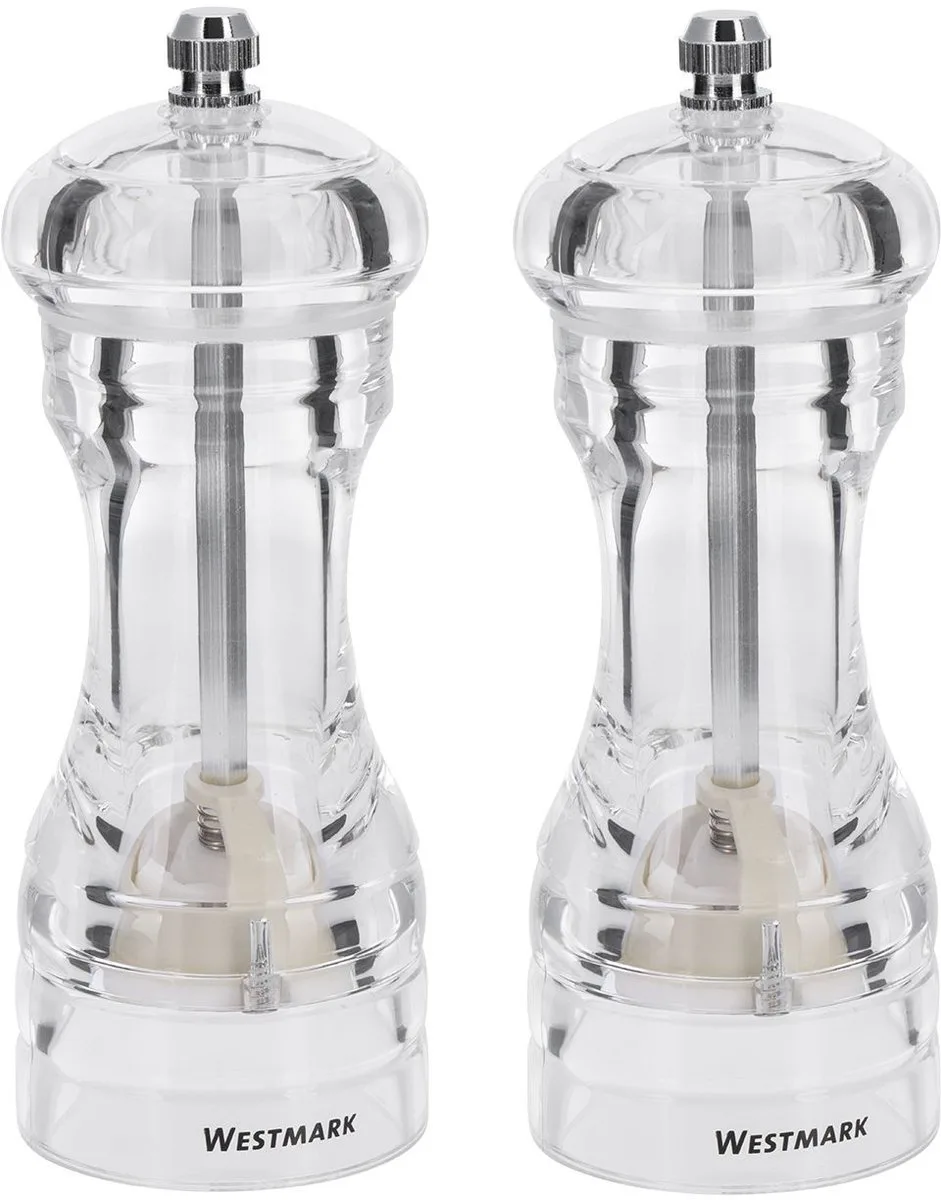 Westmark 2 Zout- en pepermolens »Acryl«, 635322E3 by Westmark in Transparent – product photo