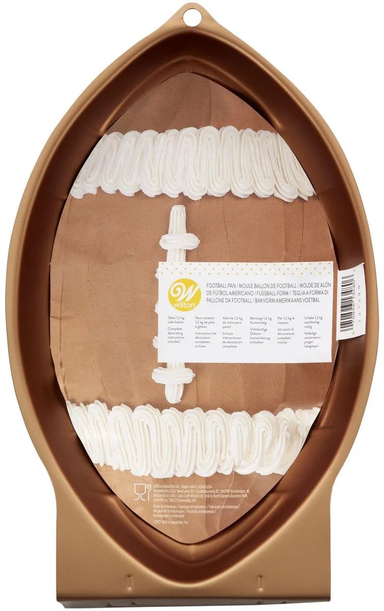 Bakvorm 3D - Aluminium - Taartvorm van Wilton in Rugbybal – productfoto