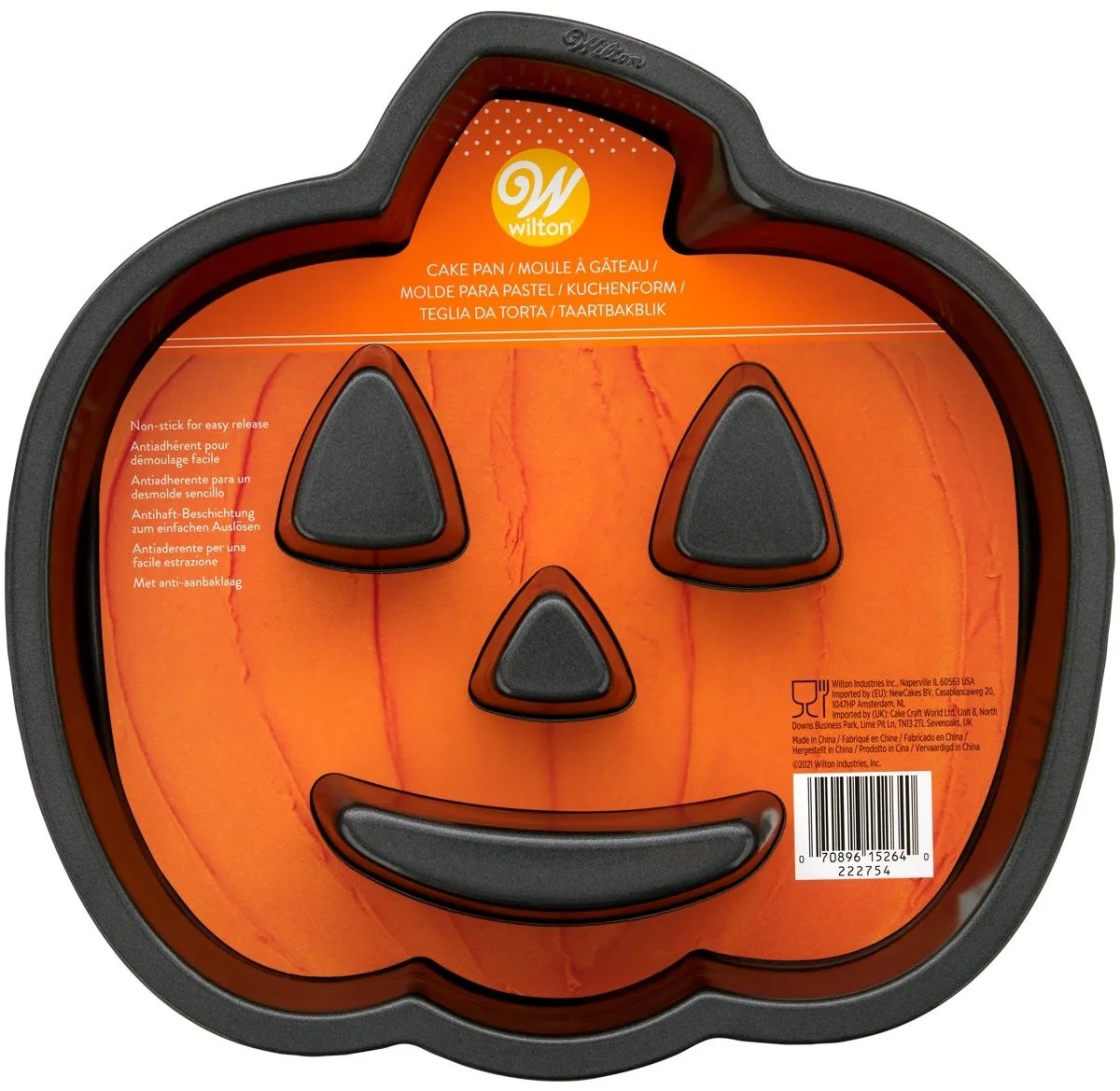 Bakvorm - Halloween - Jack-O-Lantern Pompoen - Cakevorm von Wilton in Halloween Jack-O-Lantern – Produktfoto